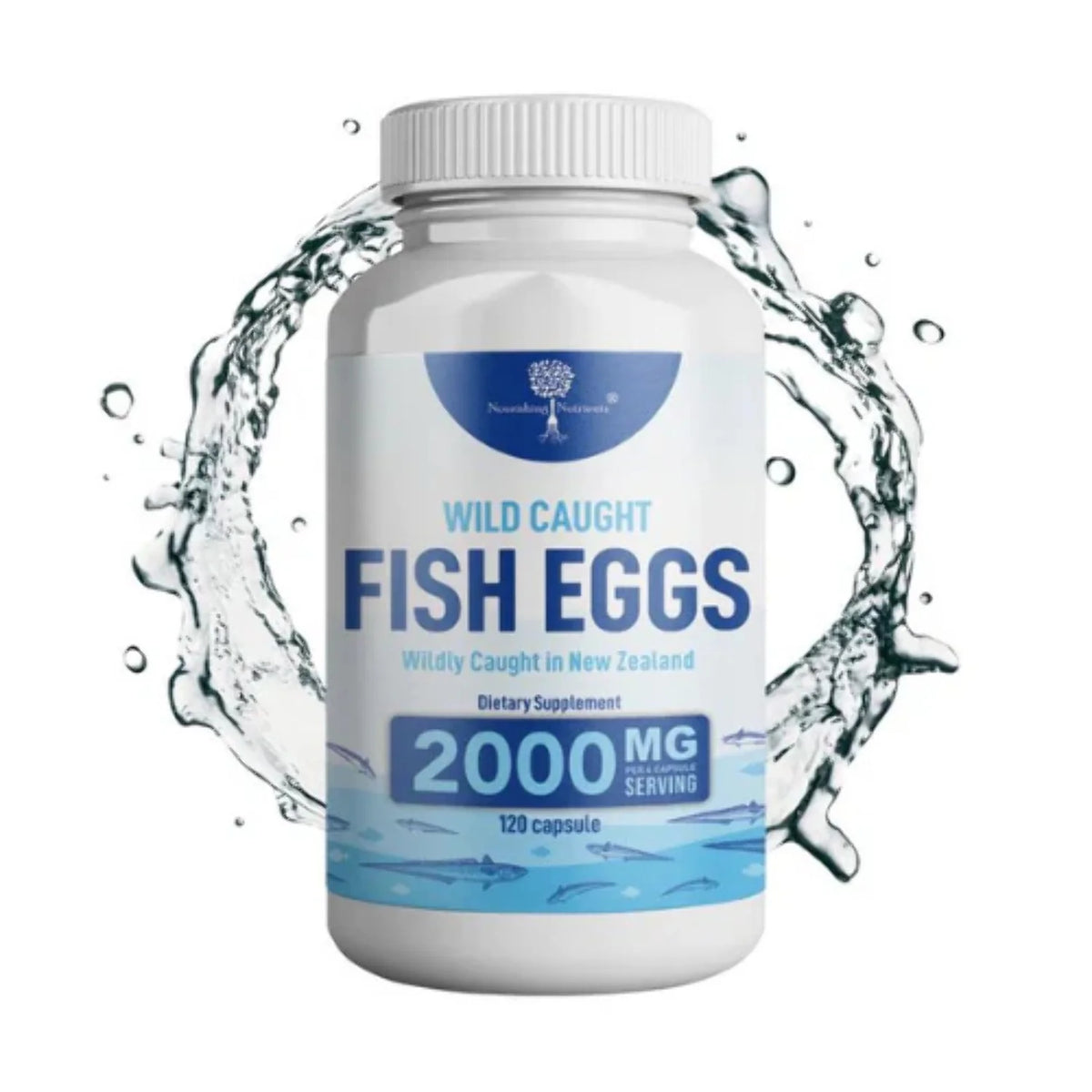 Wild Caught Fish Eggs Omega 3-6-9 120 Capsules J583