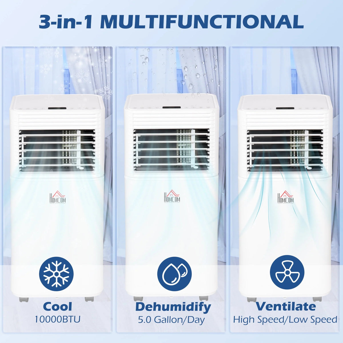 7000 BTU White Portable Air Conditioner N265297