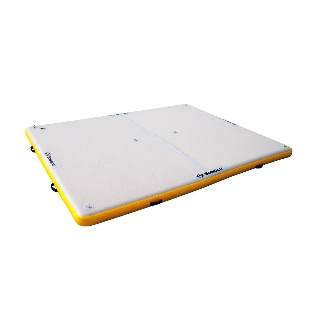 6-Ft Yellow and White Inflatable Dock with Handles J9140