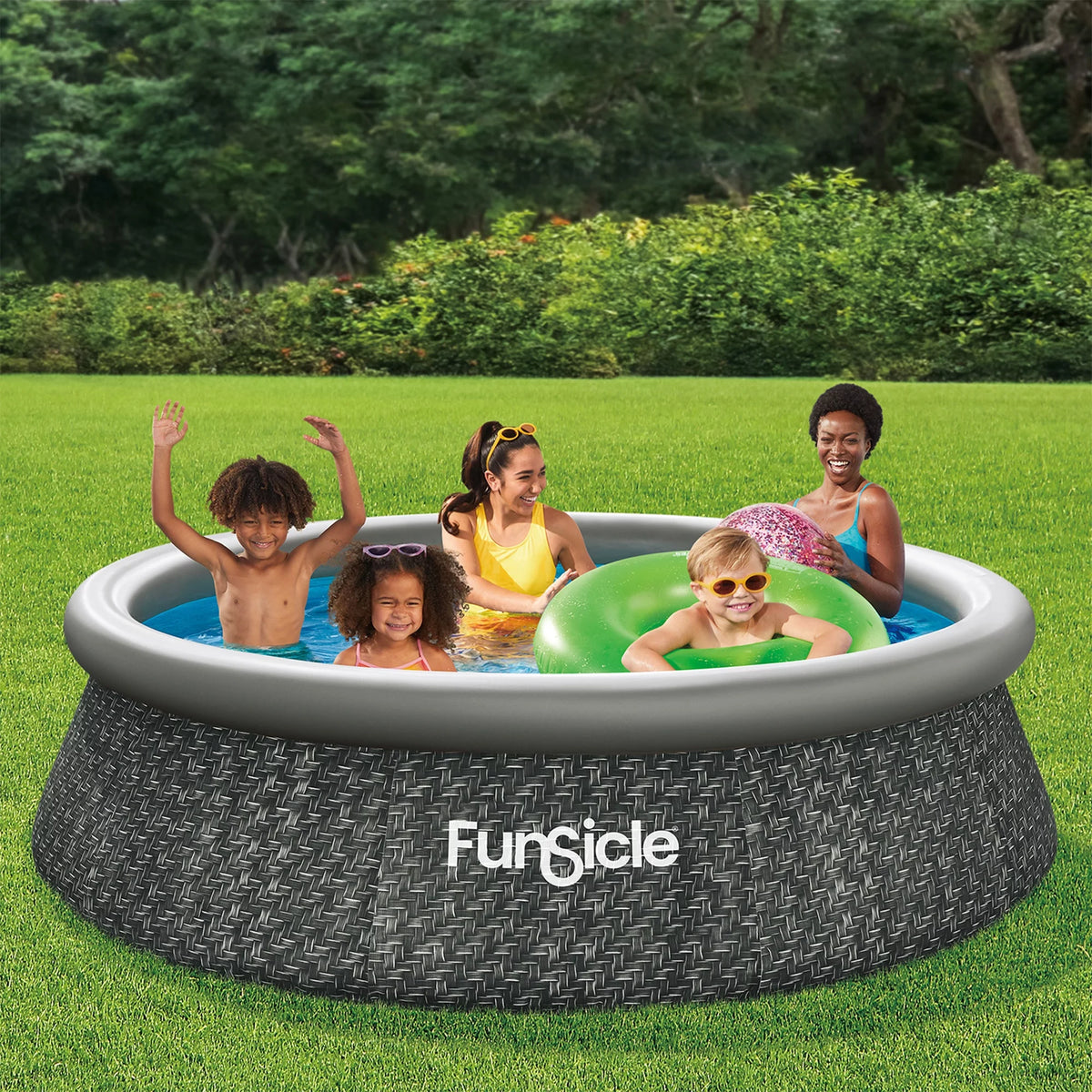 10ft x 30in Round Above Ground Pool with Cartridge Filter Pump Z371264