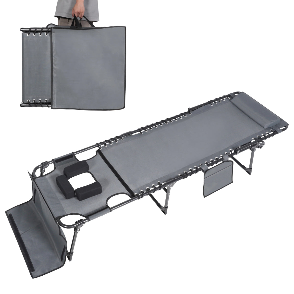 5-Position Adjustable Tanning Chair with Face & Arm Hole K615
