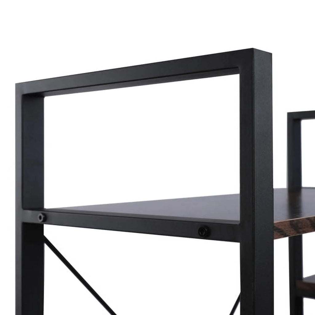 5-Shelf Wood and Metal Bookcase R942693