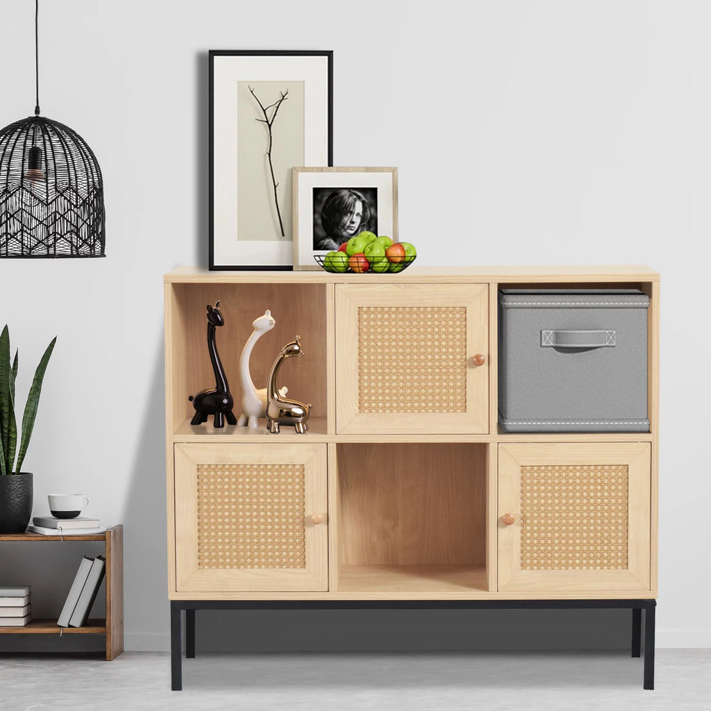 Cube Organizer Display Shelf with 3 Drawers J732832