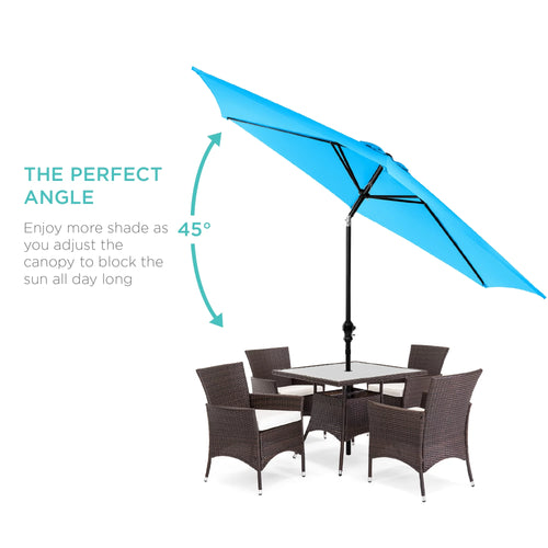 10ft Steel Patio Umbrella with Crank L61163