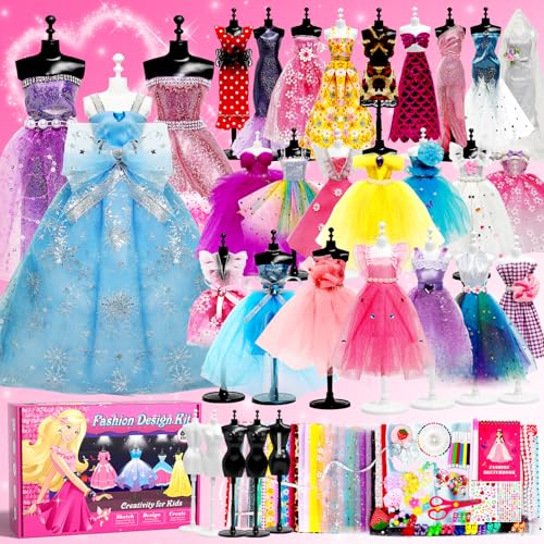 1500+PCS Fashion Designer Kit with Sketchbook & 5 Mannequins K668