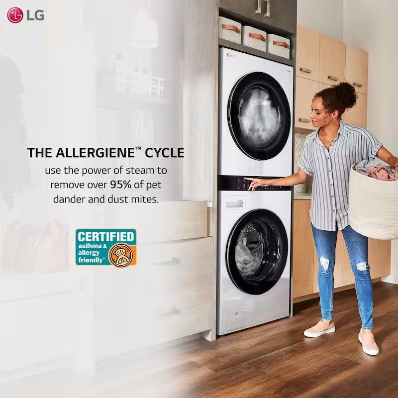 4.5 Cu.Ft. Front Load Washer & 7.4 Cu.Ft. Electric Dryer in White W4121