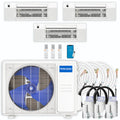 42,000 BTU 3 Zone Ceiling Cassette Ductless Air Conditioner and Heat Pump B4341