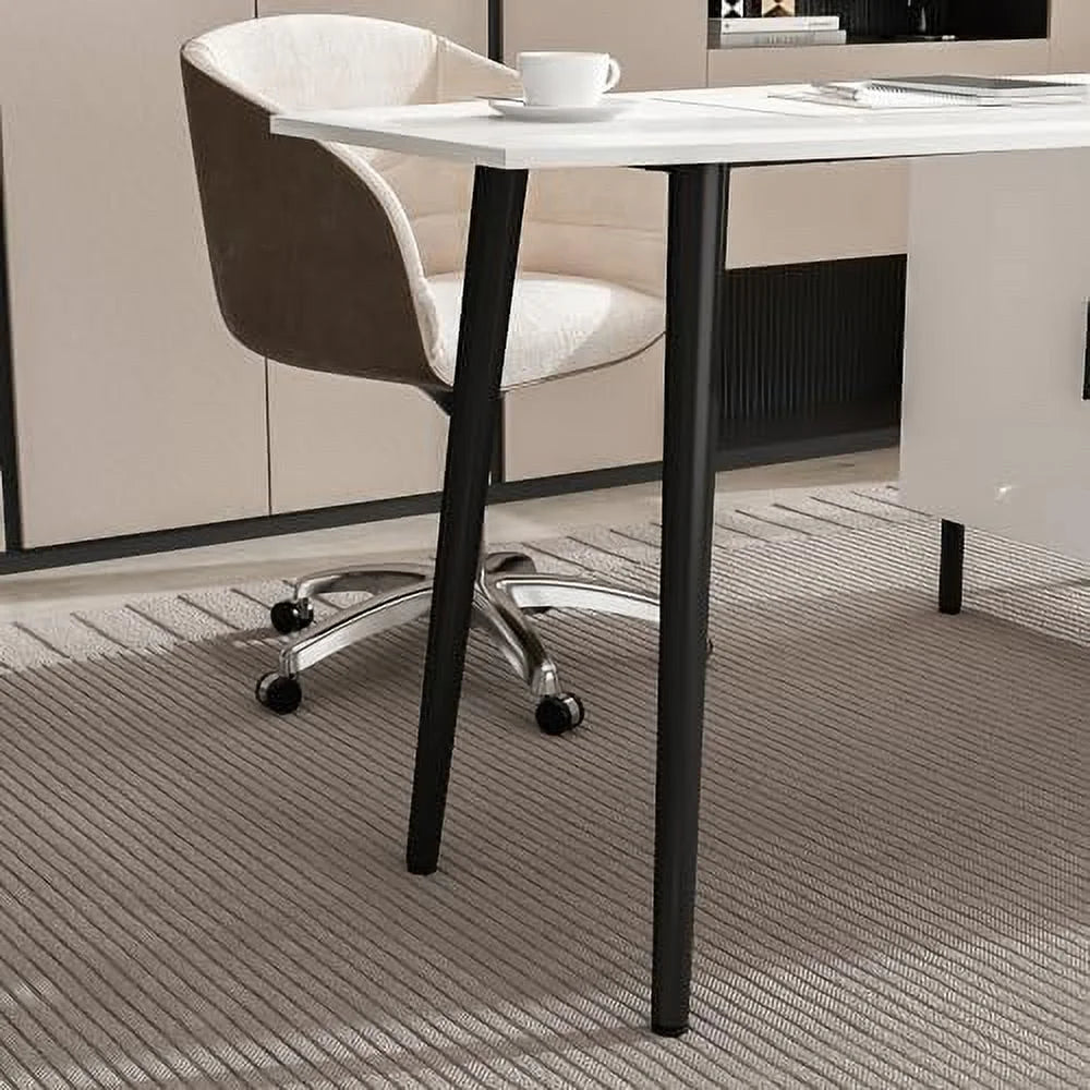 L-Shaped Corner Desk with 4 Open Shelves K57237