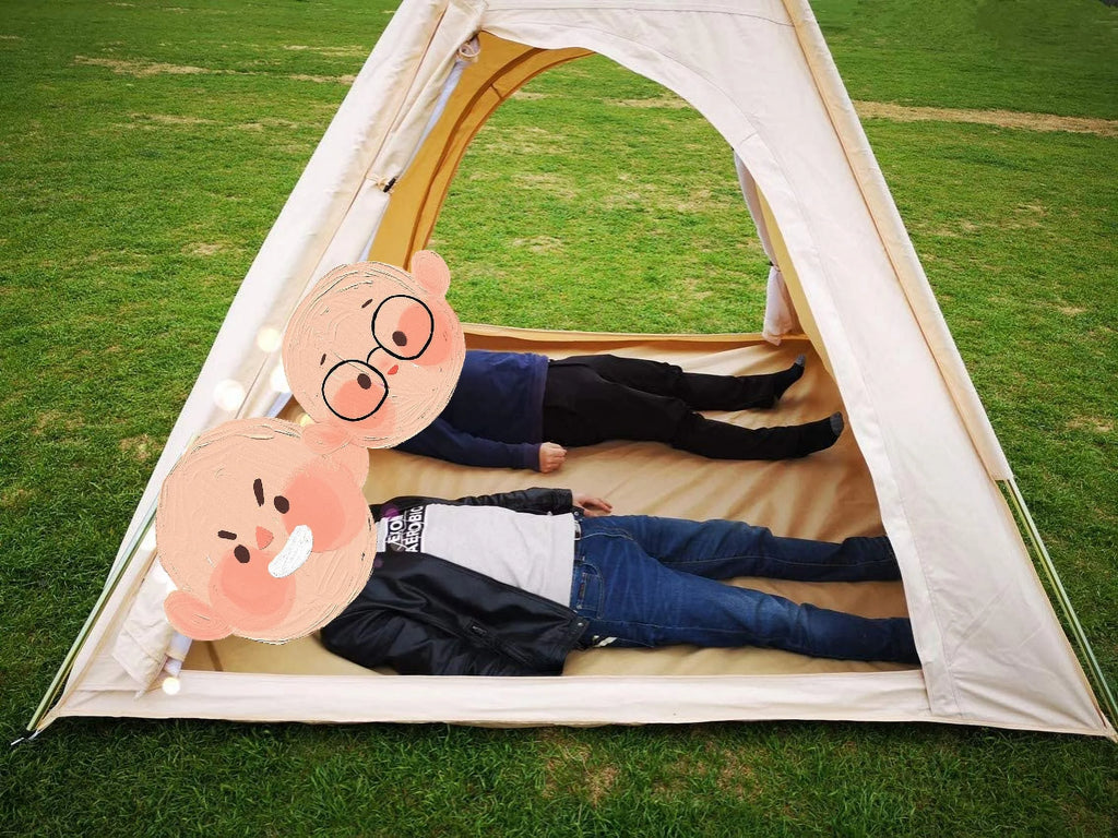 Cotton Canvas 2-3 Person Bell Tent with Double Door G15410