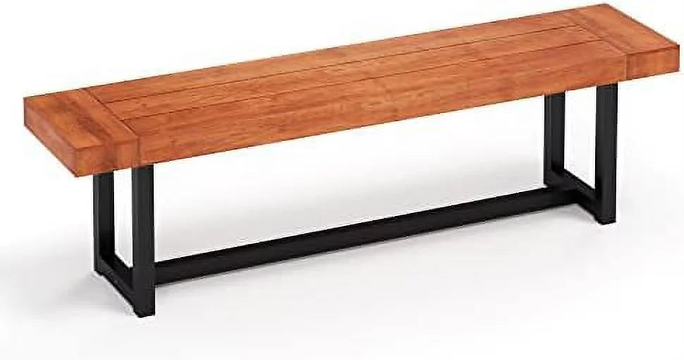 Acacia Wood Dining Bench 63" Long Backless X778496
