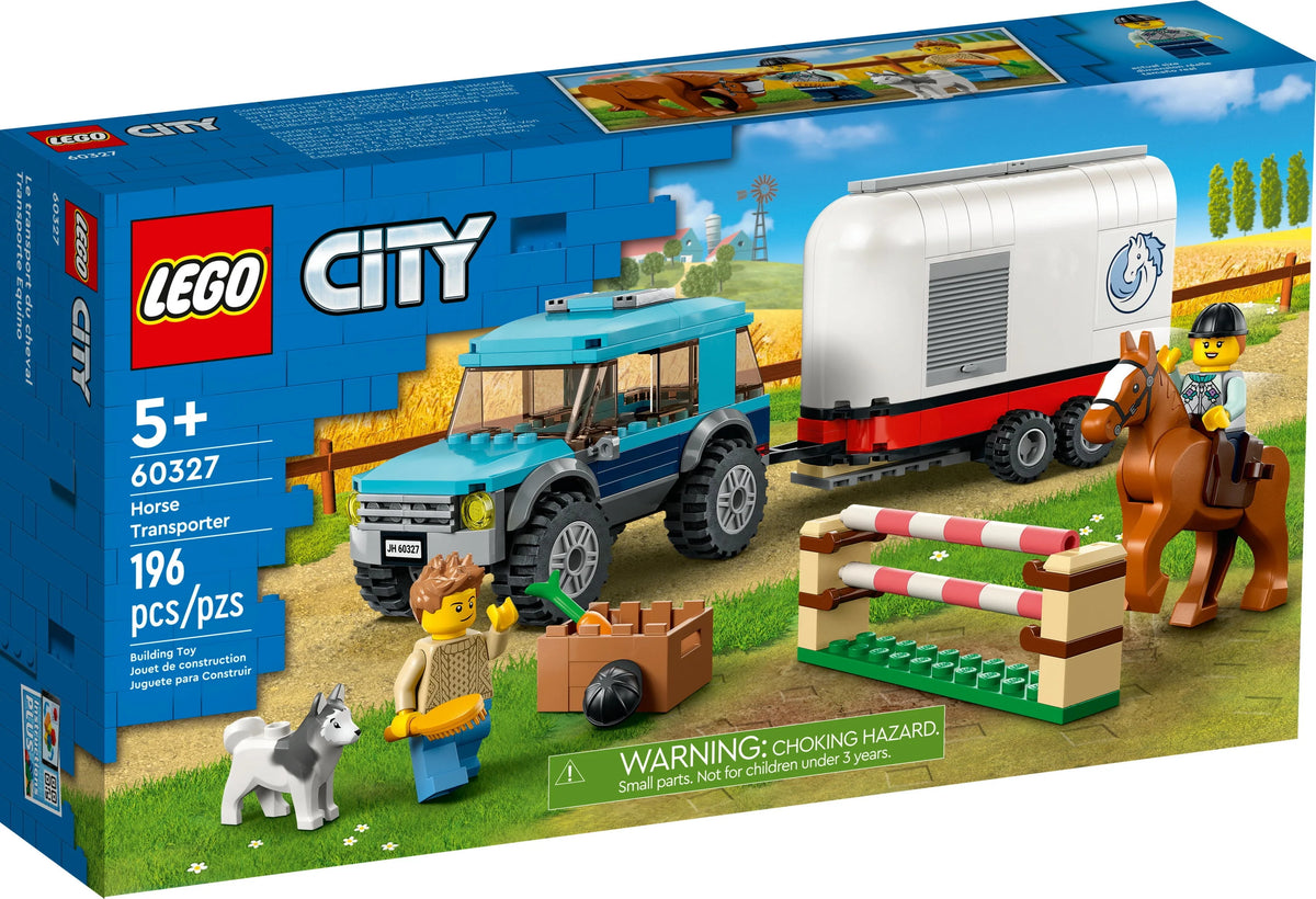 Horse Transporter Set with SUV Toy Car and Trailer Z93833