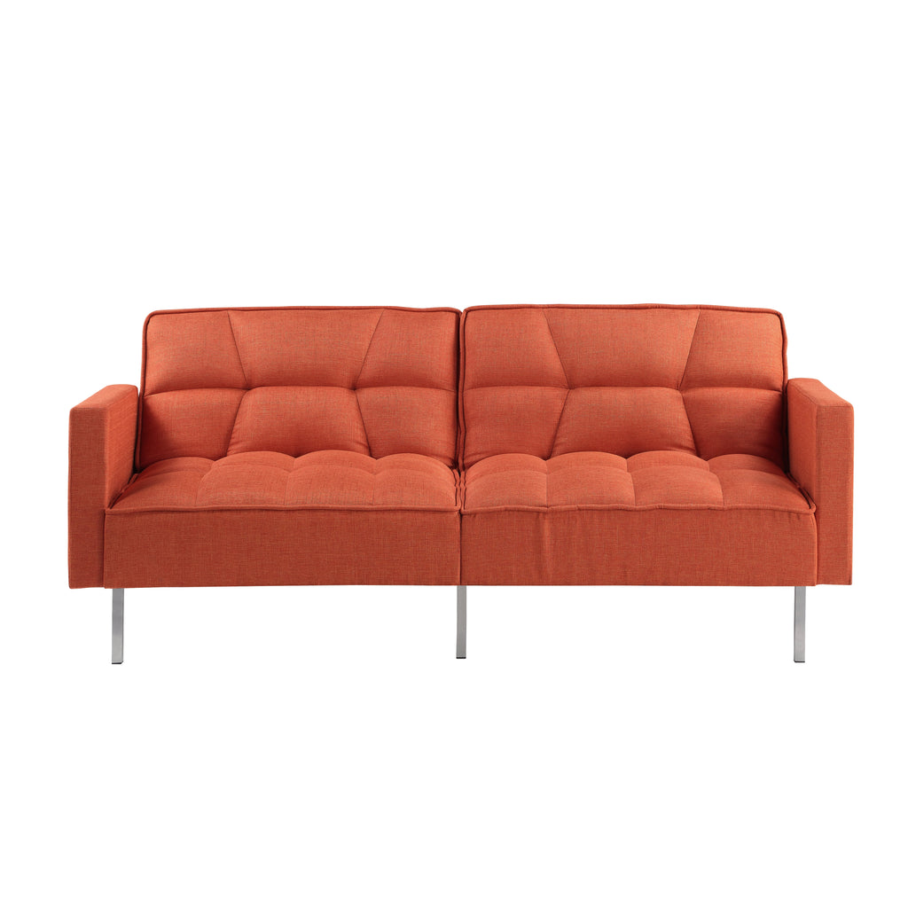 74.8" Linen Convertible Futon Sofa Bed C9803