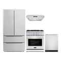 30 Gas Range, Under Cabinet Range Hood, Refrigerator with Ice Maker and Dishwasher W880404