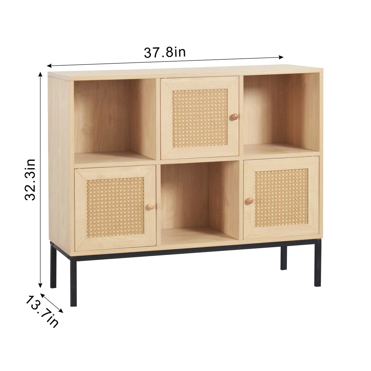 Cube Organizer Display Shelf with 3 Drawers J732832