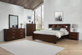 Cappuccino Bedroom Set with Bookcase Headboard Y66367