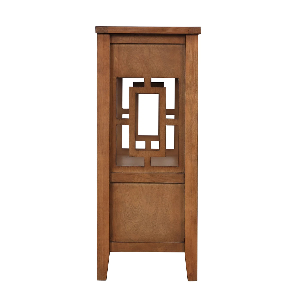 36'' Pine Wood Console Table with 4 Drawers & 1 Storage Shelf W9603