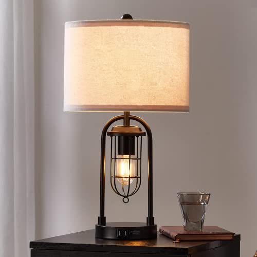 21'' Table Lamps Set of 2 with Night Light and USB Port G39609