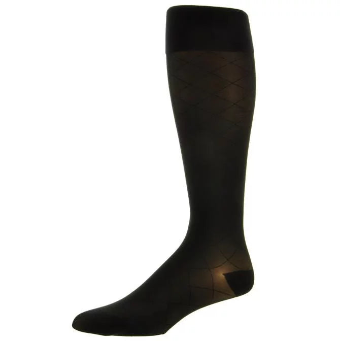 Black Knee High Compression Stockings M4613