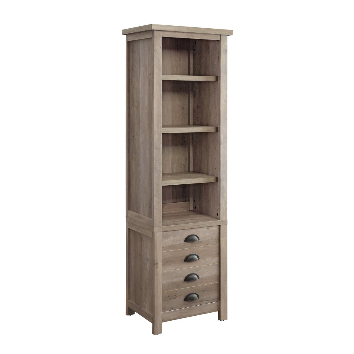 72" Rustic Gray Bookcase R81360