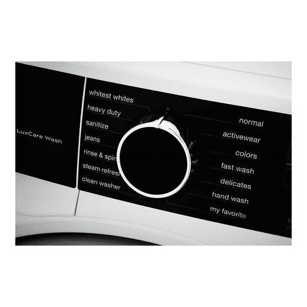 White Compact Front Load Steam Washer with 2.4 cu. ft. Capacity T57988